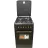 Aragaz combinat Eurolux TE-5640ICBKR, 60 l,  4 arzatoare,  Aprindere electrica,  Curatare traditionala,  50 cm,  Negru