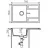 Мойка TORNADO Granite Cubo 76 Broun, Врезная,  Гранитный композит,  Коричневый