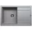 Chiuveta TORNADO Granite Cubo 76 Metall Gray, Incastrabila,  Granit compozit,  Gri metalic