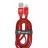 Кабель HELMET CABLE USB TO LIGHTNING KEVLAR FLAT 1M,  RED