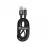 Cablu HELMET Helmet Cable USB to Type-C Kevlar Flat 1m,  Black