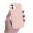 Чехол HELMET CASE LIQUID SILICONE IPHONE 12,  ROSE, 6.1"