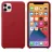 Husa APPLE Original iPhone 11 Pro Max Leather Case,  (PRODUCT)RED, 6.5"