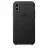 Husa APPLE Original iPhone XS Leather Case,  Black, 5.8"