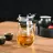Ceainic pentru infuzie FISSMAN GUNFU 6534, 900 ml,  Plastic,  Sticla,  Negru,  Transparent