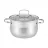 Cratita cu capac Maestro Mr-3512-24, 6.5 l,  24 cm,  Inox