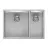 Chiuveta Reginox New Jersey 34x37+18x37 10 cm deep (R34750), Incastrabila,  Integrata,  Sub blat,  Inox