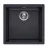 Chiuveta Reginox Amsterdam 40 Pure Black, Incastrabila,  Granit compozit,  Negru, R34637