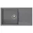Chiuveta Reginox Amsterdam 43 Grey Silvery, Incastrabila,  Granit compozit,  Gri, R33494