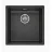 Chiuveta Reginox Texel 40x40 Black Silvery,  integrated only, Incastrabila,  Granit compozit,  Black Silvery