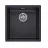 Chiuveta Reginox Texel 40x40 Pure Black,  integrated only, Incastrabila,  Granit compozit,  Negru