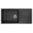 Chiuveta Reginox Amsterdam 540 Black Silvery, Incastrabila,  Granit compozit,  Negru, R30806