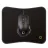 Gaming Mouse GAMEMAX Mouse & Pad MG7, Optical,  1200-3200 dpi,  6 buttons,  Ergonomic,  RGB,  Black,  USB