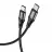 Cablu USB Hoco X50 Type-C to Type-C Exquisito 100W charging data cable, L=2M Black