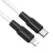 Cablu Hoco X21 Plus Silicone PD charging data cable for Lightning, Black&White