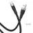 Cablu Hoco X53 Angel silicone charging data cable for Type-C, Black