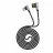 Cablu Hoco U42 exquisite steel type-c charging data cable, Black