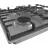 Plita incorporabila cu gaz GORENJE G642ABX, 4 arzatoare, Sticla calita,  Aprindere electrica,  Inox, Negru