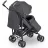 Carucior Lionelo Irma Black/Dark Grey, Pentru plimbare,  Baston,  6-36 luni,  Aparatoare ploaie,  insecte,  Husa picioare,  Negru,  Gri