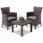 Набор садовой мебели Alibert ROSARIO BALCONY SET BROWN, Полипропилен,  Коричневый, 62 x 60 x 89,  59 x 59 x 43