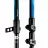 Bete de tracking Spokey ZION (926808), 3 segmente,  62-135 cm,  Aluminiu,  Negru,  Oranj