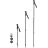 Bete de tracking Spokey Ekvilibro Grey (924976), 3 segmente,  64-135 cm,  Aluminiu,  Gri