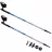 Bete pentru Nordic Walking Spokey Meadow II Silver Blue (926453), 2 segmente,  85-135 cm,  Aluminiu,  Argintiu,  Albastru