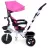 Bicicleta pentru copii FunFit Kids Twist 2677, 0.6-5 ani,  18.5",  23.5",  Cu maner,  Parasolar,  Roz