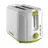 Prajitor de pâine Heinner TP750GR, 750 W,  2 felii,  6 moduri,  Control mecanic,  Alb,  Verde