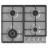 Plita incorporabila cu gaz GORENJE GW 641 EX, 4 arzatoare,  Arzator Wok,  Inox,  Negru