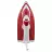 Утюг SCARLETT SC-SI30P18, Тефлоновая антипригарная подошва,  2400 Вт,  Паровой удар 140 г, мин,  280 мл,  Красный,  Белый