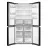 Frigider MIDEA MDRF632FGF28 (SBS470 Black Jazz), 424 l,  No Frost,  Congelare rapida,  Display,  177.5 сm,  Negru, A+
