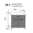 Element bucatarie Ambianta Front Perla MI5 800 (modul inferior sertar+usi), Cappuccino