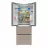 Frigider Tesler RFD-361I BEIGE GLASS, 361 l,  No Frost,  Congelare rapida,  Display,  180.3 cm,  Bej, A++