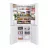 Frigider Maunfeld MFF182NFW WHITE GLASS, 418 l,  No Frost,  Congelare rapida,  Display,  182 cm,  Alb, A+