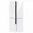 Frigider Maunfeld MFF182NFW WHITE GLASS, 418 l,  No Frost,  Congelare rapida,  Display,  182 cm,  Alb, A+