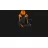 Fotoliu Gaming ThunderX3 TC5 Black/Tiger Orange, Metal,  Piele eco,  Gazlift,  Negru,  Orange