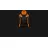 Fotoliu Gaming ThunderX3 TC5 Black/Tiger Orange, Metal,  Piele eco,  Gazlift,  Negru,  Orange