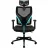 Fotoliu Gaming ThunderX3 Yama1 Black/Cyan, Metal,  Piele eco,  plasa acrilica,  Gazlift,  Negru,  Cyan