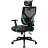 Fotoliu Gaming ThunderX3 Yama1 Black/Cyan, Metal,  Piele eco,  plasa acrilica,  Gazlift,  Negru,  Cyan