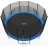 Батут FunFit 842 (465CM), С защитной сеткой,  465 см,  Сталь,  180 кг,  Чёрный,  Синий