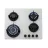 Plita incorporabila cu gaz HAIER HHX-G64CWW1, 4 arzatoare,  Arzator Wok,  Sticla calita,  Aprindere electrica,  Alb