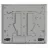 Plita incorporabila cu gaz GORENJE GW 642 AXW, 4 arzatoare,  Arzator Wok,  Inox,  Aprindere electrica,  Alb, Negru