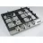 Plita incorporabila cu gaz KAISER KG 6357 Turbo, 4 arzatoare,  Arzator Wok,  Aprindere electrica,  Inox