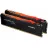 RAM KINGSTON FURY Beast RGB (KF437C19BB1AK2/32), DDR4 32GB (2x16GB) 3733MHz, CL19-23-23,  1.35V