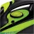 Fier de calcat Heinner XI-6060-GR, 2400 W, 16 g/min, 70 g/min, 330 ml, Talpa ceramica, Negru, Verde
