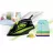 Fier de calcat Heinner XI-6060-GR, 2400 W, 16 g/min, 70 g/min, 330 ml, Talpa ceramica, Negru, Verde