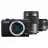 Camera foto mirrorless CANON EOS M200 + 15-45 IS STM + 55-200 IS STM Black