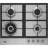 Варочная газовая панель BEKO HIAW64225SX, 4 конфорки,  Конфорка Wok,  Электроподжиг,  Нержавеющая сталь