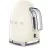 Ceainic electric SMEG KLF03CREU, 1.7 l,  2400 W,  Inox,  Filtru,  baza rotativa,  indicator nivel apa,  Crem